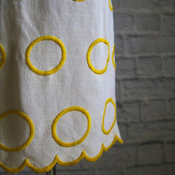 Vintage Yellow Circle 60s Dress - Picture 5 of 5